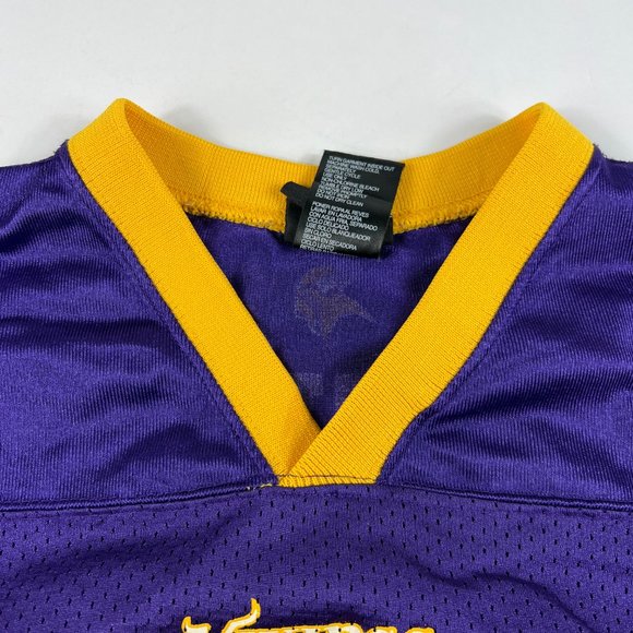 Y2K Reebok NFL Minnesota Vikings Adrian Peterson 28 Jersey Youth Large Purple - Picture 4 of 12